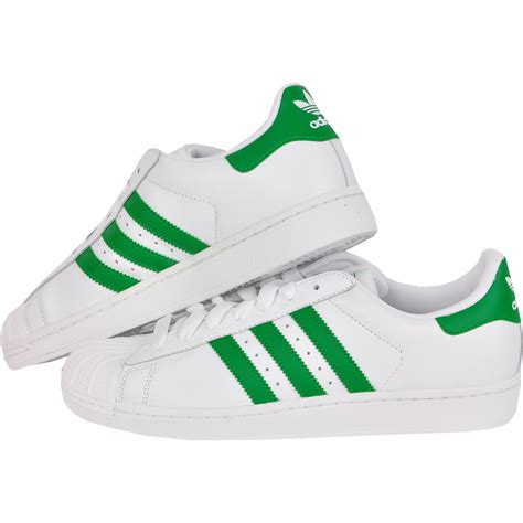 adidas superstar weiss grün|Adidas Superstar shoes green.